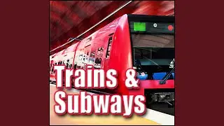 New York, Subway Station - New York City: Subway Station: Outdoor Platform, Train Enters and...