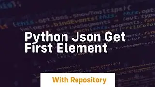 python json get first element