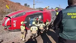 Spanish Police Search Wreckage to Identify Victims of Train Derailment