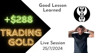 How I Made $288 Trading GOLD Futures | Live Session | ICT Concept