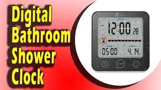 Shower Clock : Toilet Tree Products Digital Bathroom Shower Clock