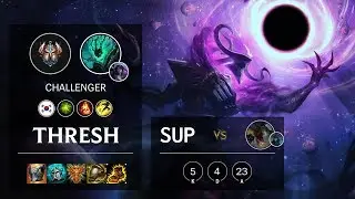 Thresh Support vs Fiddlesticks - KR Challenger Patch 10.7