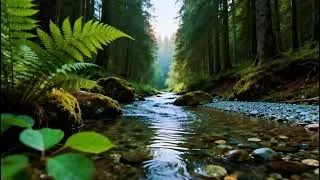 Soothing Forest Ambience | Peaceful River Stream Ambience | Relaxing Birdsong Sounds