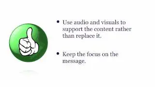 Intro. to Presentation Design - Audio Visual Support - Wrap Up