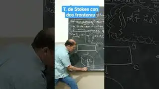 #teorema de #Stokes con dos #curvas #frontera ! #calculo #matem&aacute;tica #matematica6pi