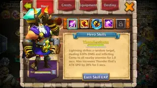 Thunder God Maxed Game-play | Castle Clash