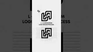 L + A Monogram Logo Design Process | Adobe Illustrator Tutorial #logo #adobeillustrator