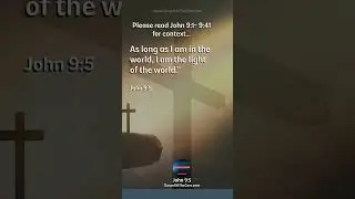 John 9:5 #scripture #dailyscripture #bibleverse #bible #gospel #shorts