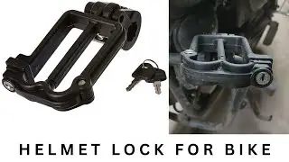 HELMET LOCK || BIKE HELMET LOCK || HELMET LOCK INSTALLATION || SACHIN VERMA VLOGS