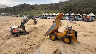 #local #beach #construction #rc #bournemouth #heavymachinery #familytime 