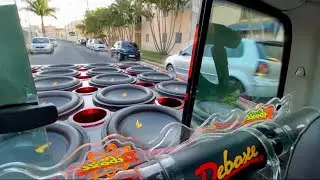 CAUSANDO COM A SAVEIRO LOTADA DE SOM 😈 * os alarmes não aguenta *