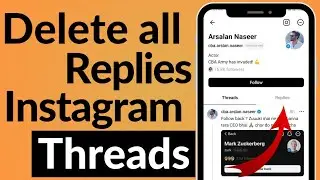 How to Delete All Your Replies on Instagram Threads At Once (2023) | Instagram Threads