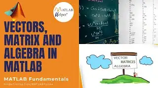 Vectors, Matrix and Algebra in MATLAB | MATLAB Fundamentals | @MATLABHelper
