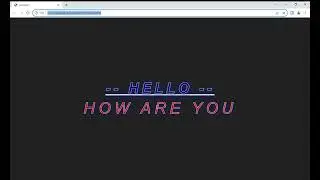 font hover css and html #1