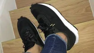 PK GOD Sacai X Nike LDV Waffle Black Nylon On Feet