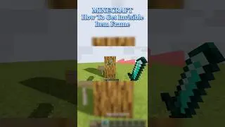 How to Get Invisible Item Frame in Minecraft #minecraftbuilds #minecraftjavaedition #pojavalauncher