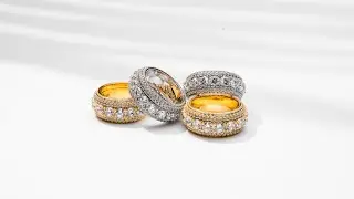 5 Layer Diamond Band Ring