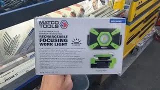ALL NEW from MATCO TOOLS!!  Rechargeable Focusing Work Light!!  (MFL2000G)