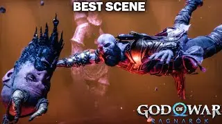 God of War Ragnar&ouml;k Valhalla  Best Cinematic Movie Cutscenes in PS5 - Kratos Show His Power