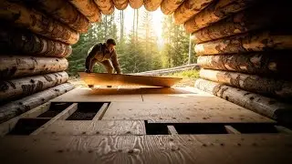 Hollowed a Massive Tree Log into a Luxury Modern Bunker | Silent Build ASMR