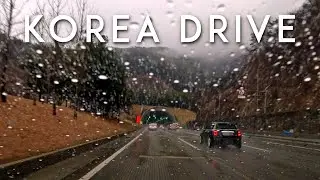 Highway Driving in the rain 4K Ambience 2024 | 수도권제1순환고속도로 주행영상 | KOREA DRIVE 백색소음 ASMR