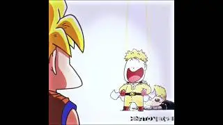 Saitama tries to go super saiyan 🤣💀 || #goku #shorts #anime