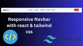 How to make a navbar with js react and tailwind css | React js project
