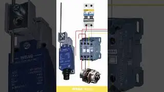 How to Wire Motor with Limit Switch, MCB & Contactor.