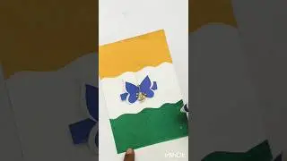 Easy card for republic day | very card for independence day | I love my india | #shorts