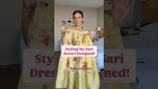 a dreamy dress I designed! 💫🎀 #sari #saree #sareelove #sareefashion