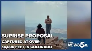 Surprise Proposal on Pikes Peak: Photographer Captures the Moment