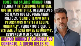 Recebi salário mínimo para treinar a IA que me substituiu; graças a última clausula do contrato eu…