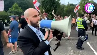 Small immigration protest sparks response from five police forces #russia #ukraine #news #protest