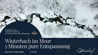 Winterbach im Moor &ndash; 5 Minuten Entspannung mit sanfter Klaviermusik & Naturkl&auml;ngen