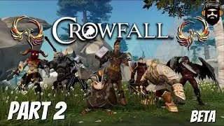CROWFALL Gameplay (BETA) Leveling Stoneborn Knight - Part 2 (no commentary)