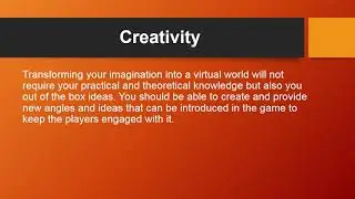 Skills Needed for Game Development - Arena Animation Tilak Road
