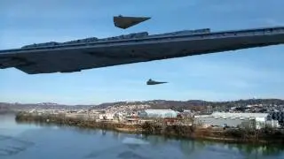 Super Star Destroyer Over Pittsburgh PA