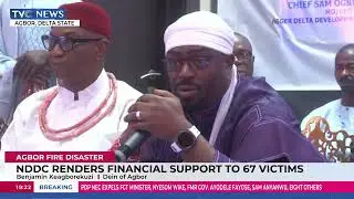 NDDC Renders Financial Support For 67 Victims Of Agbor Fire Disaster