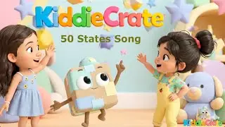 🎶 50 States of the USA Song 🇺🇸 | Fun & Energetic States Song for Kids | KiddieCrate