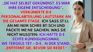 Sie Nannten Es „Eine Persönliche Entscheidung“ – Doch Ich Hielt Die Wahre Kündigungs-Mail