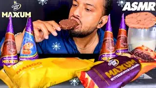ASMR ICE CREAM BARS EATING CHALLENGE VIDEO | MAXXUM CANDY ICECREAMS | ICE CREAMS MUKBANG