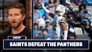 New Orleans Saints vs. Carolina Panthers Review | PFF Grade Release Show