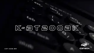 Teclado Bluetooth Multi-Device K-BT200BK C3Tech