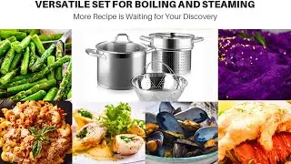 Duxtop Stainless Steel Pasta Pot with Strainer Insert: Best Cookware Set for Every Meal