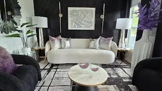 SHADES OF PURPLE LIVINGROOM TOUR