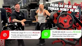 FILHO DO JULIO MANDOU LIVE PIX! ELE QUER TOMAR WHEY DE 1 KG...