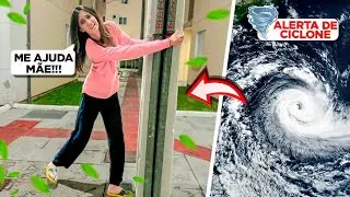 FIQUEI COM MUITO MEDO UM CICLONE INVADIU MINHA CIDADE | 100% REAL