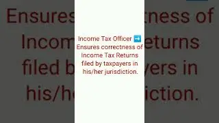 Know your AO Type, AO number, Range Code, Area Code #incometax #itr #efilingportal #government