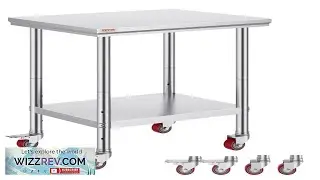VEVOR Stainless Steel Work Table 30 x 24 x 33 Inch 700