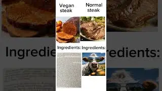 Vegan steak vs Normal Steak meme #ancientbob #memes #funny #shorts #trending